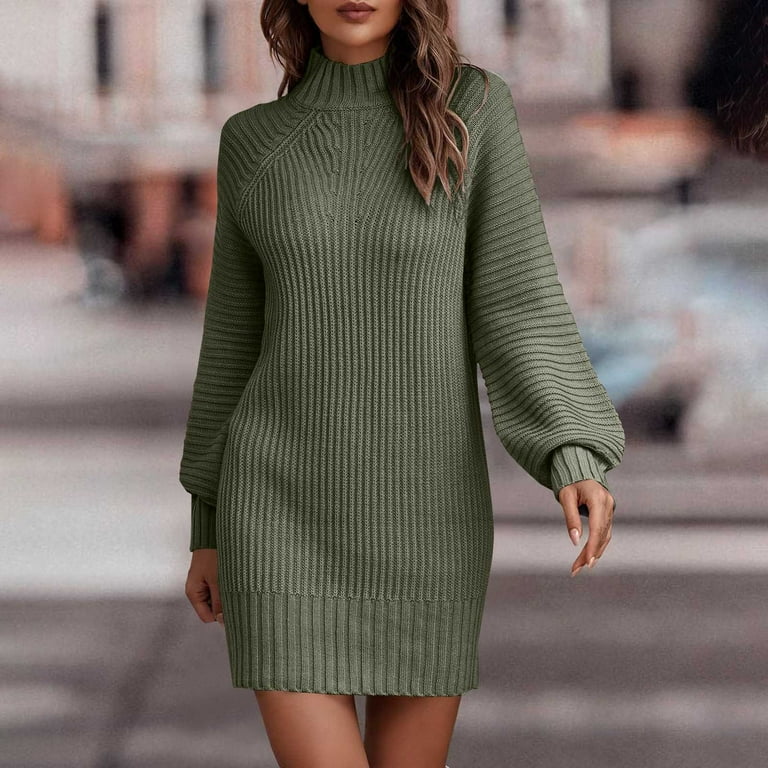IROINNID Semi Formal Dress for Women Long Sleeve Sweater Dress