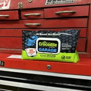 Crocodile Cloth Large Garage Cleaning Wipes, 90 Count, 10x15 Inches, For Interior & Degreasing