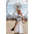 thumbnail image 1 of Robe Longue d'Été Décontractée pour Femme en Maille Transparente à Bretelles, Style Plage, Style Étoile, 1 of 4