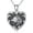 G1-Wolf locket only, variant on Heart Shaped Lucky Elephant/Koala Bear/Panda/Otter/Cat/Wolf Locket Necklace That Holds 1 or 2 Pictures Photo Sterling Silver Personalized Locket