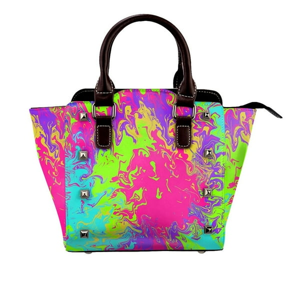 Neon Rivet Fashion One-Shoulder Women's Handbag Tote Bag