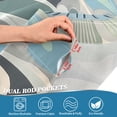 thumbnail image 5 of Yayeee Kitchen Curtains Tier Set of 2 Light Filtering 57"x24" Over Sink Window Panels, Vibrant Abstract Design, 5 of 7