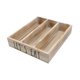 thumbnail image 3 of Organizador de cubiertos de madera, bandeja de almacenamiento para utensilios de cocina, rústica, multifuncional, con compartimentos, bandeja para cub, 3 of 9