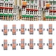 thumbnail image 3 of Resorte 20 Piezas Conectores De Cable De Tuerca De Palanca Conductores De Empalme Compactos Rápidos Bloque De Terminales De Empuje 223-2P, 3 of 7