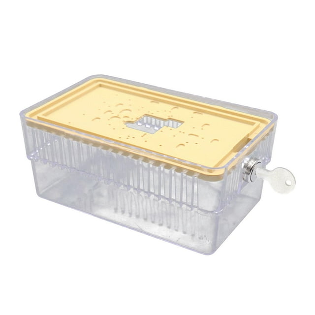 simhoa A/C Thermostat Lock Box Clear with Key Prevent Tampering Thermostat Lock Box 130x120x75mm
