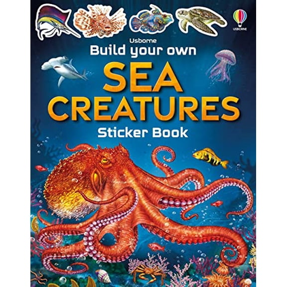 Pre-Owned Build Your Own Sea Creatures Sticker Book Paperback
