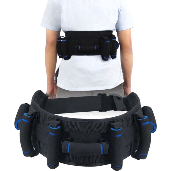 Leetye Mei Gait Belt Transfer Belt with 7 Handles for Elderly and Disabled Mobility Assistance