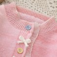 thumbnail image 4 of Curuila Child Girls Knit Cardigan Long Sleeve Gradient Color Crew Neck Sweater For Girls Autumn Winter Casual Soft Coat Size 2-3 Years, 4 of 8