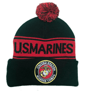 Pom Pom Knit Hat Marines