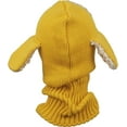 thumbnail image 3 of GRNSHTS Baby Toddler Girls Boys Winter Warm Hat Hooded Scarf Earflap Knitted Cap (Yellow), 3 of 7