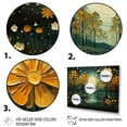 thumbnail image 3 of Designart "Yellow Green Plants captivate Forest IV" Plants Floater Framed Wall Art Print, 3 of 7