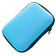 thumbnail image 1 of Bolsa de almacenamiento de auriculares EVA Inteprter portátil color sólido con Cremallera bolsillo de malla azul, 1 of 6