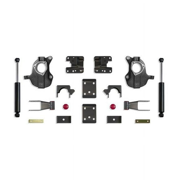 Maxtrac Suspension  2 to 4 in. 20 Non-magneride Model Lowering Spindle Kit for 2016-2018 Silverado & Sierra 1500 2WD 4WD