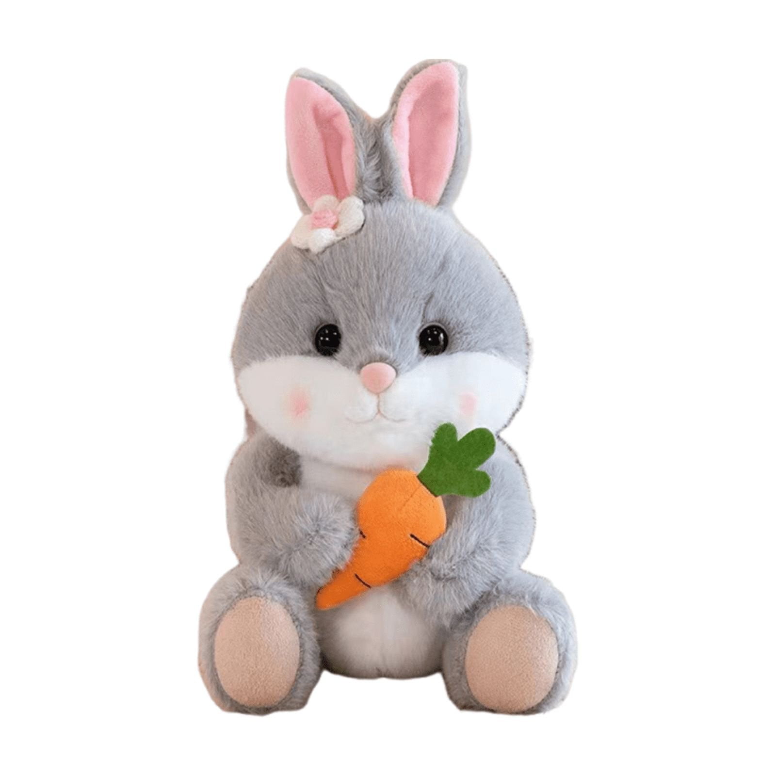 RUIG Easter Bunny Stuffed Animal Bunny Plush with Long Ears Huggable and Soft Rabbit Plush Toy Easter Gifts for Kids Xmas Birthday Gift for Boys Girls and Toddlers