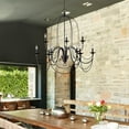 thumbnail image 2 of Y-Decor Blakely 9 light chandelier in Matte Black, 2 of 4
