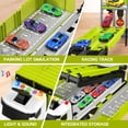 thumbnail image 4 of Pista de carreras Toy Carrier Truck con 8 coches de carreras para niños de más de 3 años, 4 of 6