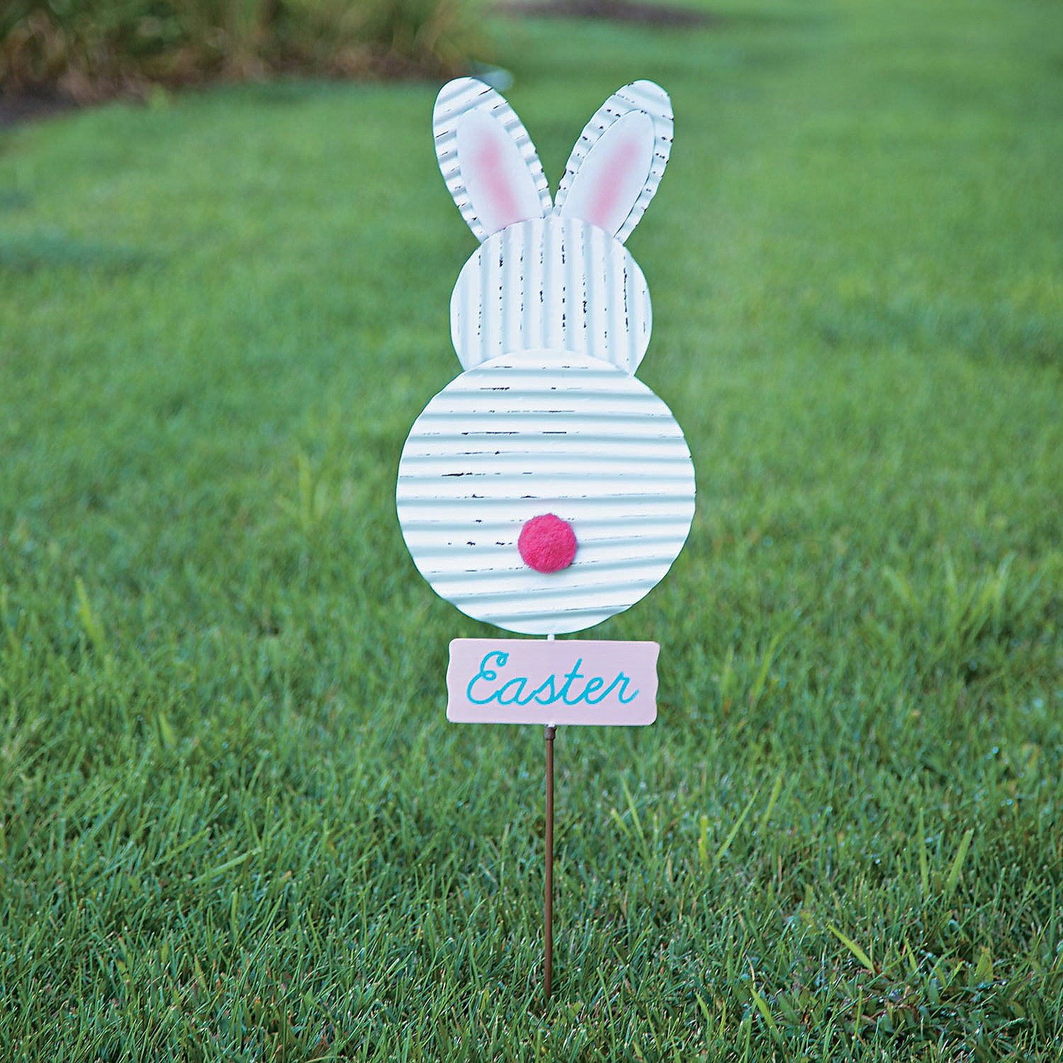 Easter Bunny Metal Stake Home Decor 1 Piece