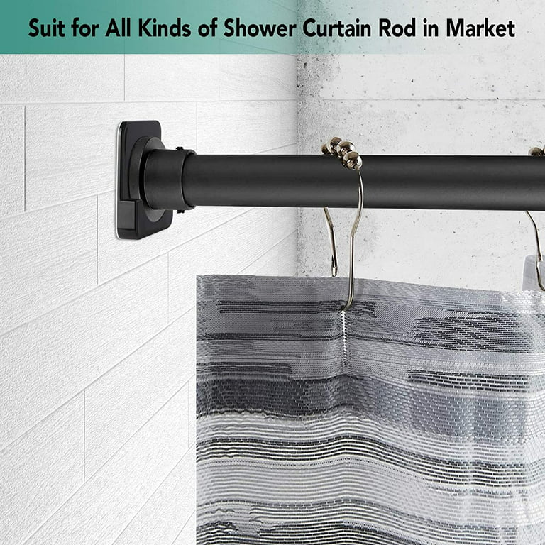 Shower Curtain Rod Mount Holder Adhesive Curtain Rod Bracket