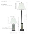 thumbnail image 3 of Sunnydaze Timeless Abode Slate 3-Piece Floor and Table Lamp Set, 3 of 10