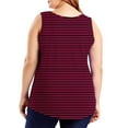 thumbnail image 3 of fatyb Plus Size Women's Tank Tops Sleeveless Striped Tshirts Loose Tunic Womens Casual Summer Blouses, 3 of 6