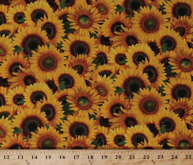 Sunflower Fabric Yard
