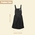 thumbnail image 3 of Unique Bargains Cross Back Aprons Waterproof Apron Apron with Pockets for Women for Baking Garden Cleaning Black, 3 of 7