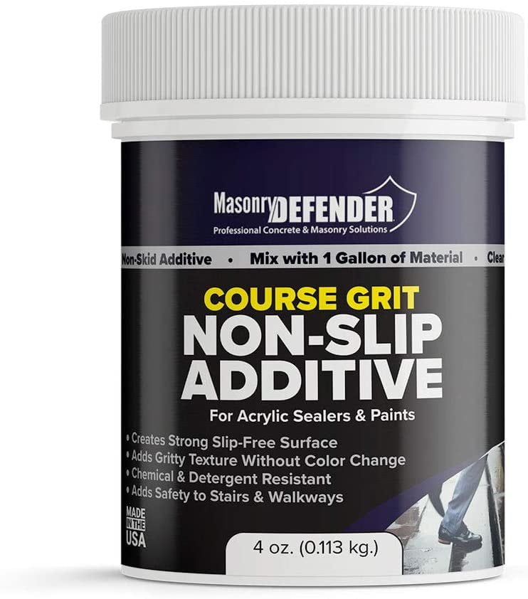 Coarse Grit, Clear Anti Slip Paint Additive Floor Grip for Acrylic