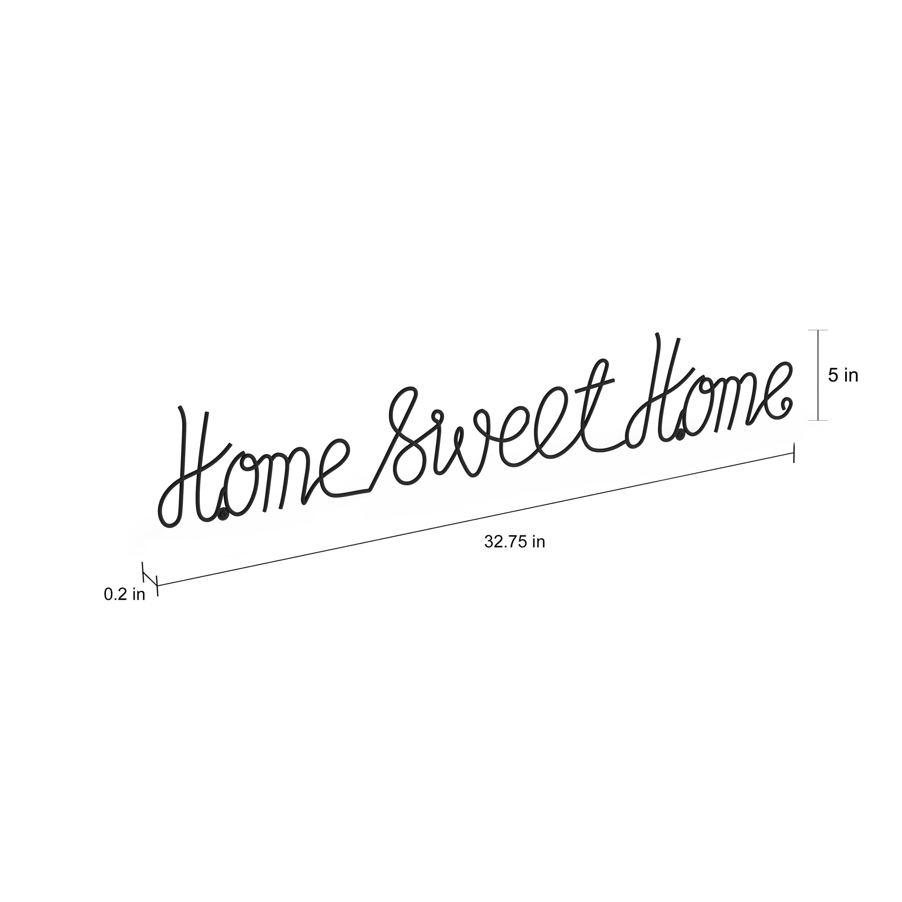 STANLEY Rustic Home Sweet Home Sign Gift 8x24 Metal Decor