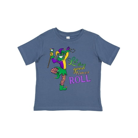 

Inktastic Let the Good Times Roll Mardi Gras Jester Gift Toddler Boy or Toddler Girl T-Shirt
