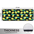 thumbnail image 5 of Kitchen Rugs Sets Of 2,Yellow Lemon Fruit Slices Black Pattern Anti Fatigue Kitchen Mat Rugs Non Slip Washable,Decorative Kitchen Floor Mats for Kitchen,Sink,Laundry,17"x47"+17"x47", 5 of 5