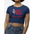thumbnail image 3 of Make America Great Again Shirt Crop Tee Women's, 3 of 4