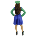 thumbnail image 4 of Disfraz Vestido Luigi Plomera Verde para Adulto Dama Talla Standard, 4 of 7