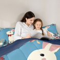 thumbnail image 5 of Homewish Retro Rabbit Twin Comforter Set 2pcs, Rustic Floral Bedding Sets, 5 of 8
