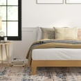 thumbnail image 4 of Taylor & Logan Wood Platform Bed with 14 Wooden Support Slats Natural - Queen, 4 of 5