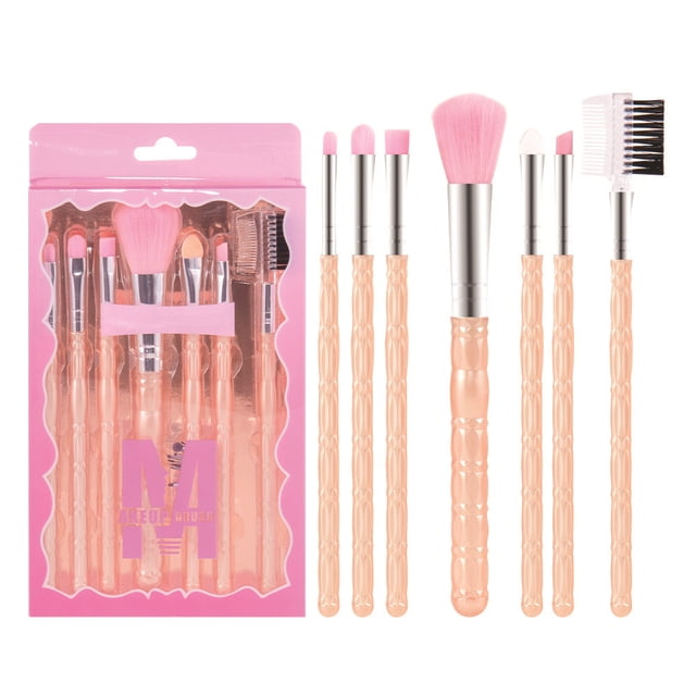 Hot6sl Ofertas de La Semana Juego de Brochas de Maquillaje para Principiantes, 5 Piezas, para Rubor, Sombra de Ojos, Portátil, 7 Piezas