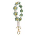 thumbnail image 1 of Exquisite Hand Woven Flower Chain Keyring Holder Wristlet Bracelet Lanyard for Mobile Phone and Keys High End Decorative Accessory, 1 of 6