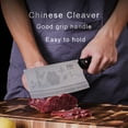 thumbnail image 3 of TJ POP Meat Cleaver Knife, 7.16-Inch Ultra Sharp Chopping Knife, 30Cr13 Steel Blade, 3 of 8