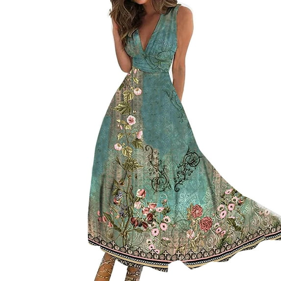 Eashery Womens Dresses Plus SIze SleevelessCasual Summer Dress Womens Dresses Spring Sky Blue Medium