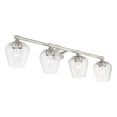 thumbnail image 6 of 17474-91 Livex Lighting Willow - 4 Light Bath Vanity In Transitional Style-9.5 Inches Tall and 35.5 Inches Wide-Brushed Nickel Finish, 6 of 10