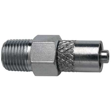 Male Luer Slip - VITA NEEDLE CO. G513 Male Luer to 1/8 NPT Male, Plated Brass