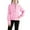 Pink, variant on Girls Jacket Half Zip Sweatshirt with Front Pockets Soft Warm Outerwear for Toddler Youth Casual Winter Pullover,13-14 Years
