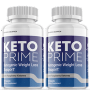 (2 Pack) Keto Prime - Supplement for Weight Loss - Energy & Focus Boosting Dietary Supplements for Weight Management & Metabolism - Advanced Fat Burn Raspberry Ketones Pills - 120 Capsules