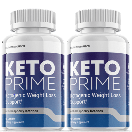 (2 Pack) Keto Prime - Supplement for Weight Loss - Energy & Focus Boosting Dietary Supplements for Weight Management & Metabolism - Advanced Fat Burn Raspberry Ketones Pills - 120 Capsules