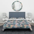 thumbnail image 2 of Designart 'Summer Colorful Hawaiian Pattern with Tropical Plants' Tropical Duvet Cover Set, 2 of 4