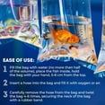thumbnail image 6 of Clear Plastic Fish Bags for Live Fish, 9 x 15 Inch. Pack of 100 Polyethylene Live Fish Shipping Bags. 2 Mil Thick Aquarium Fish Bags. Durable Fish Transport Bags. Plastic Bags for Fish Transport, 6 of 7