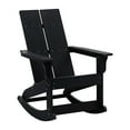thumbnail image 2 of Emma + Oliver Modern All-Weather Black Poly Resin Adirondack Rocking Chair for Indoor/Outdoor Use, 2 of 12