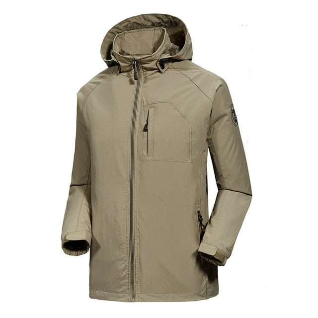 Pisexur Men's Tactical Jacket Stretch Waterproof-Breathlable Rain Jacket Water-Resistant Jacket Soft Shell Winter Coats Military Jacket