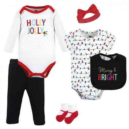 UPC: 0660168157031 | Hudson Baby Infant Girl Cotton Layette Set Merry and Bright 9-12 Months