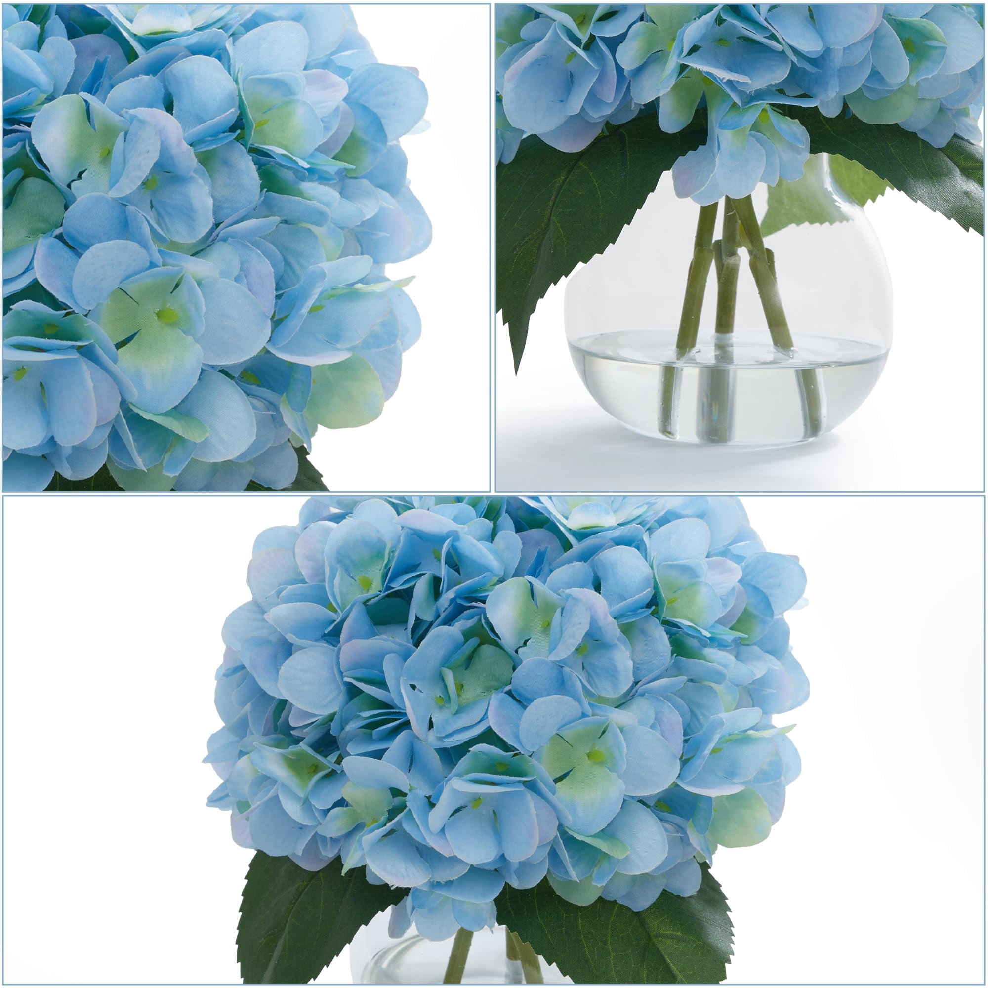 2PCS hydrangea artificial flowers artificial hydrangea flowers faux hydrangea flowers faux hydrangeas fake hydrangeas artificial flowers fake flowers fake silk flowers faux floral bulk bouque