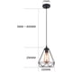 thumbnail image 2 of Lámpara colgante industrial, lámpara de techo retro, lámpara de techo negra vintage, iluminación de techo, pantalla de metal para restaurante, sala de estar, dormitorio, cocina, bar, pasillo (sin bombilla) brillar Electrónica, 2 of 5